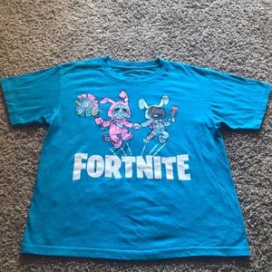 Fortnite Sky Blue Boys Short Sleeve Tee Shirt